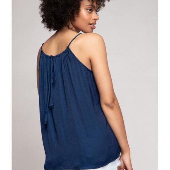 Naked Zebra Drawstring NeckTank Top - Picture 2 of 3